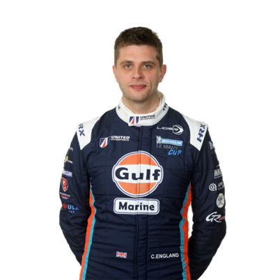 Christian England LMP3 endurance racing car driver with United Autosports Christian England LMP3 endurance racing car driver with United Autosports