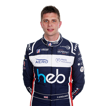 Christian England LMP3 endurance racing car driver with United Autosports Christian England LMP3 endurance racing car driver with United Autosports